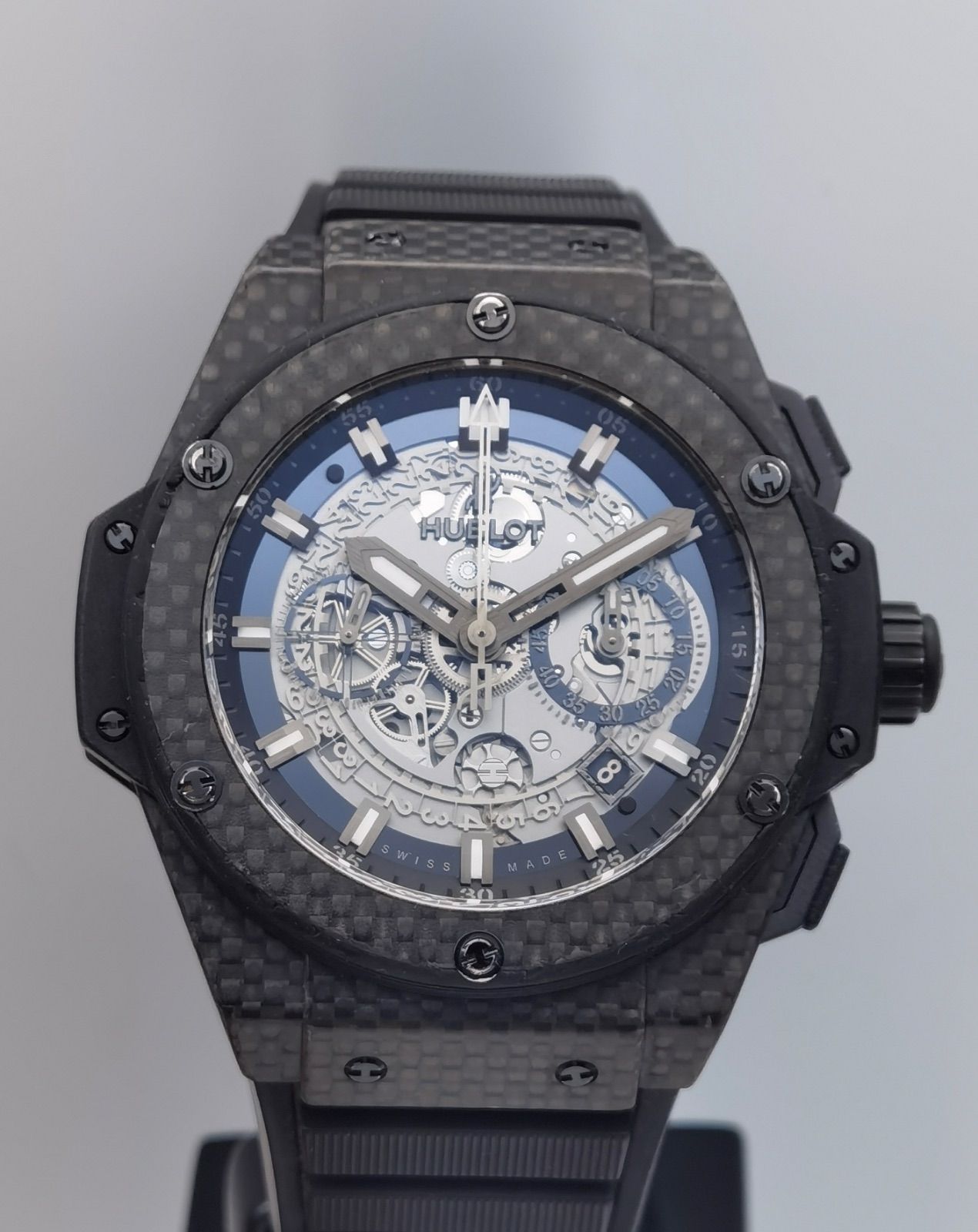 中古 ウブロ HUBLOT キングパワー ウニコ オールカーボン 701.QX.0140