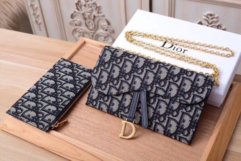 Diorの新作財布、財布、銀行カードバッグ、肩掛け可能[本日特価|新品未使用品]