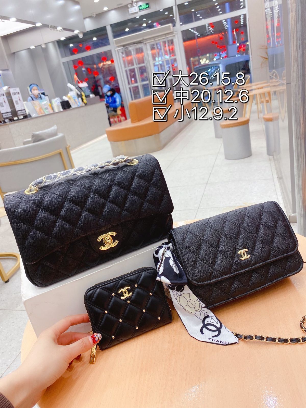 美品★CHANEL シャネル ショルダーバッグ 財布 3点セットバッグ