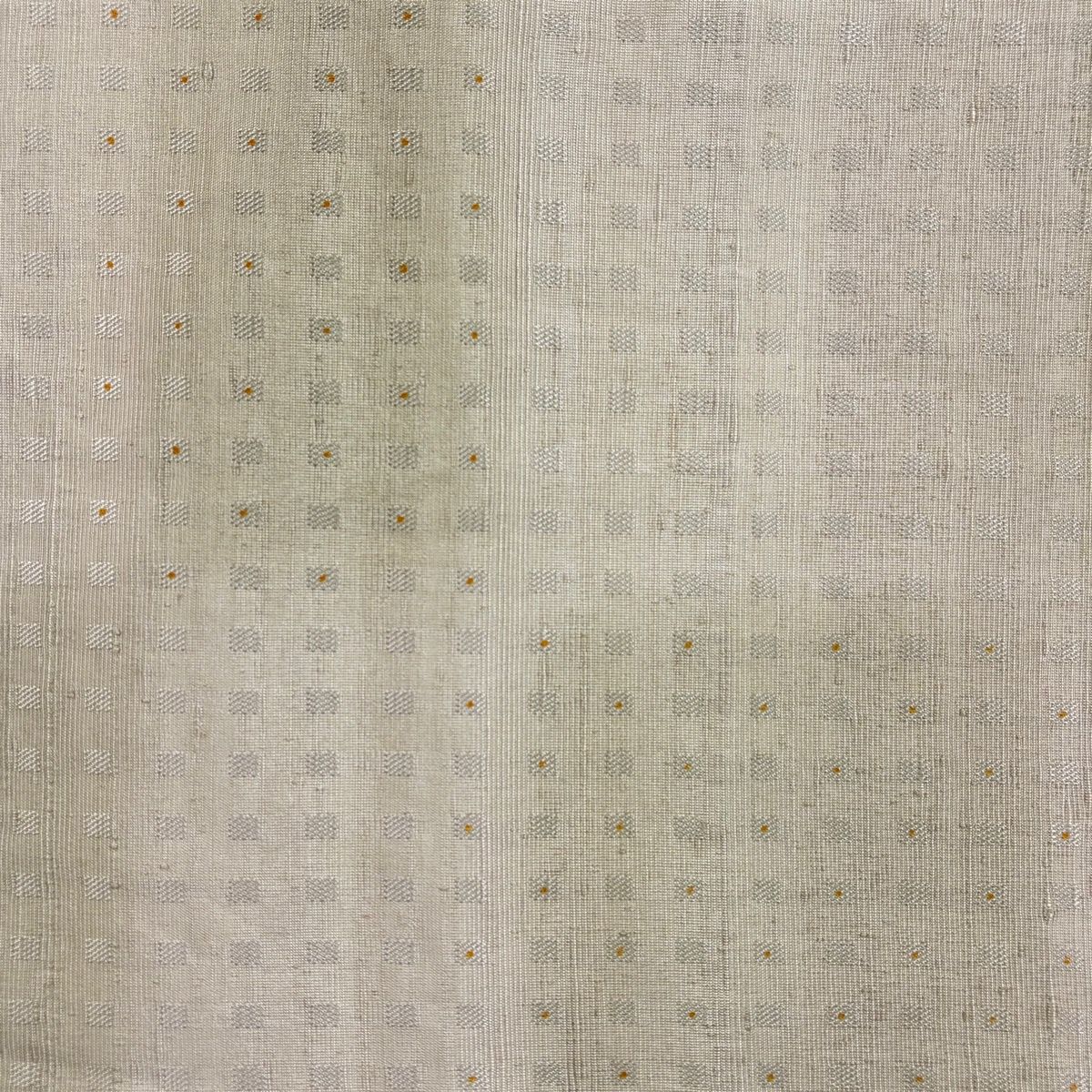 【美品】 袋帯 秀品 幾何学模様 灰茶 お太鼓柄 正絹 【中古】