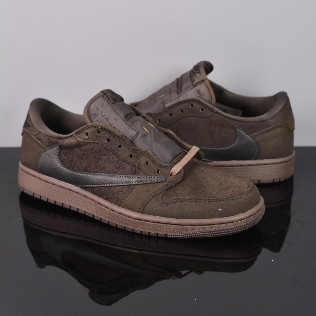 Nike travis scott x jordan air jordan 1 low OG “velvet brown｜本日限定特価｜新品未使用-WTO輸入1