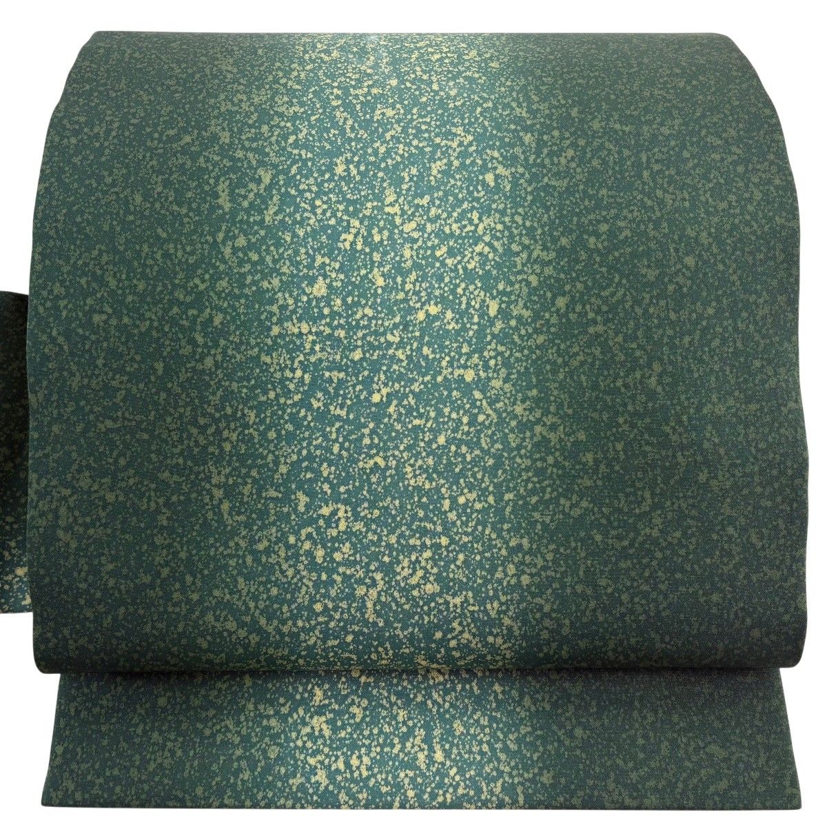 【美品】 名古屋帯 秀品 幾何学模様 緑 正絹 【中古】