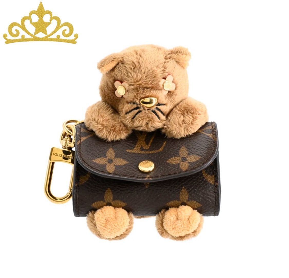 LOUIS VUITTON モノグラム LVキュート ネコ キーホルダー 小銭入れ
