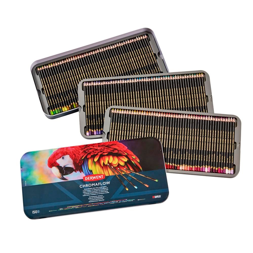 【国内正規品】Derwent ダーウェント 油性色鉛筆 クロマフロー 150色セット 2306263