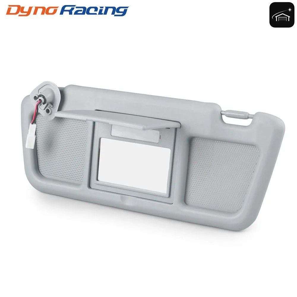 マツダ RX-8 2004-2011用 グレーサンバイザー 左フロント運転席側ミラーとライト付き FE88-69-320B-77 カスタムパーツ