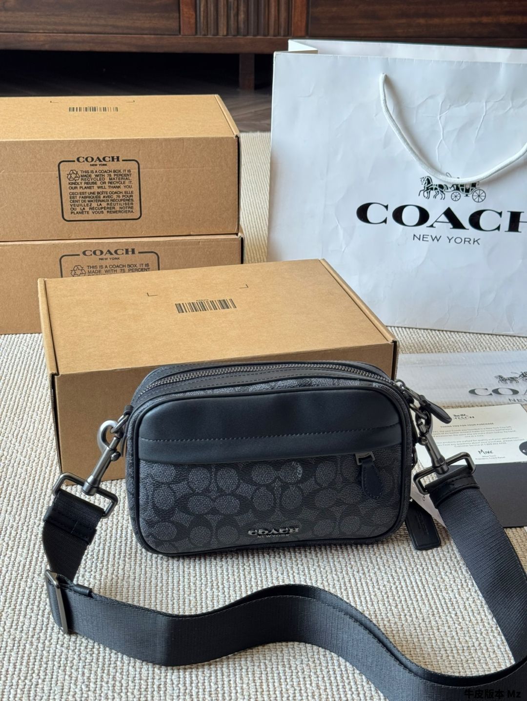 【今日特価】Coach Track Men's Camera Bag - コーチ トラック メンズ カメラバッグ-WTO輸入2