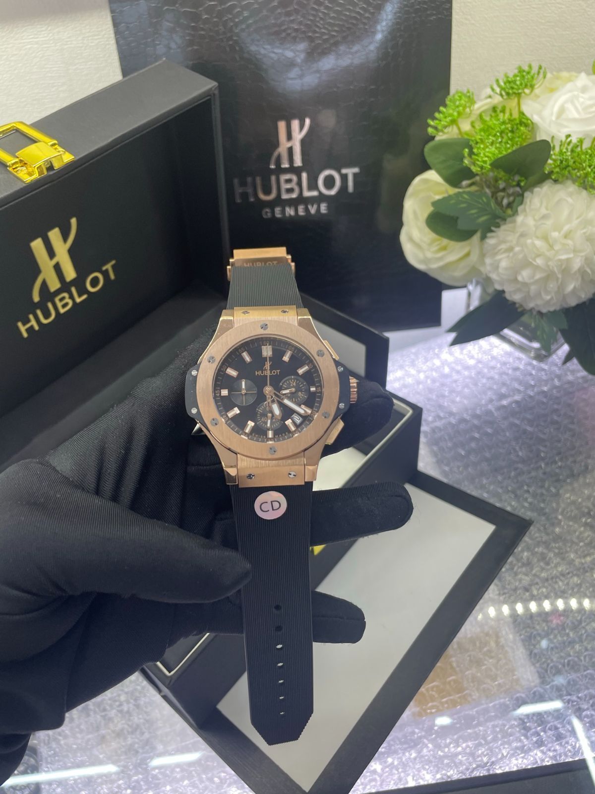 HUBLOT ユーボ メンズ腕時計｜クオーツ×クロノグラフ｜本日限定特価新品未使用-WTO輸入5｜詳細画像