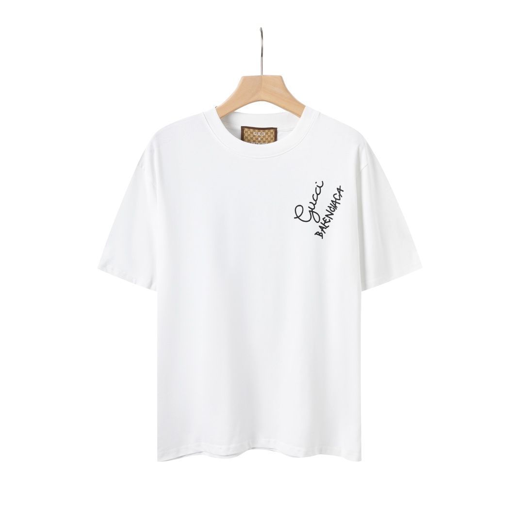 【本日限定特価】GUCCI × BALENCIAGA コラボ グラフィティプリントTシャツ [本日特価|新品未使用品]-WT0輸入