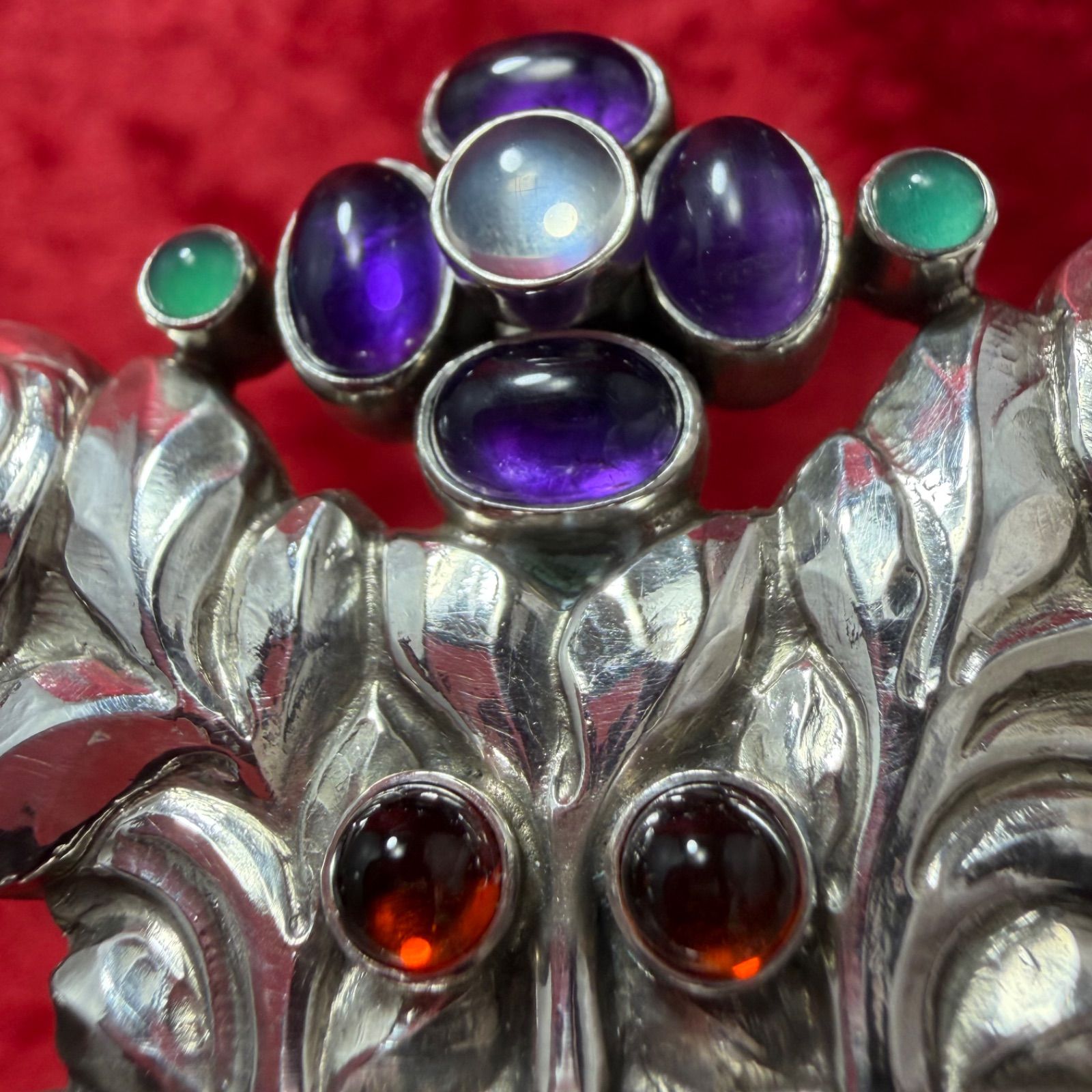 美品 希少ブローチ 花かご ♯67 ジョージジェンセン/GEORG JENSEN