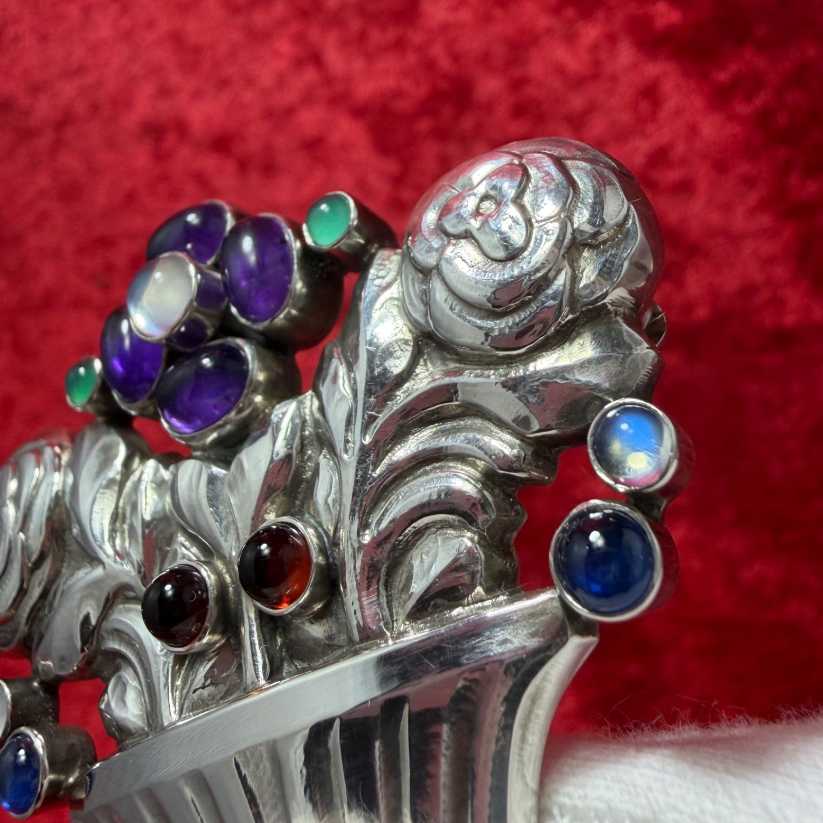 美品 希少ブローチ 花かご ♯67 ジョージジェンセン/GEORG JENSEN