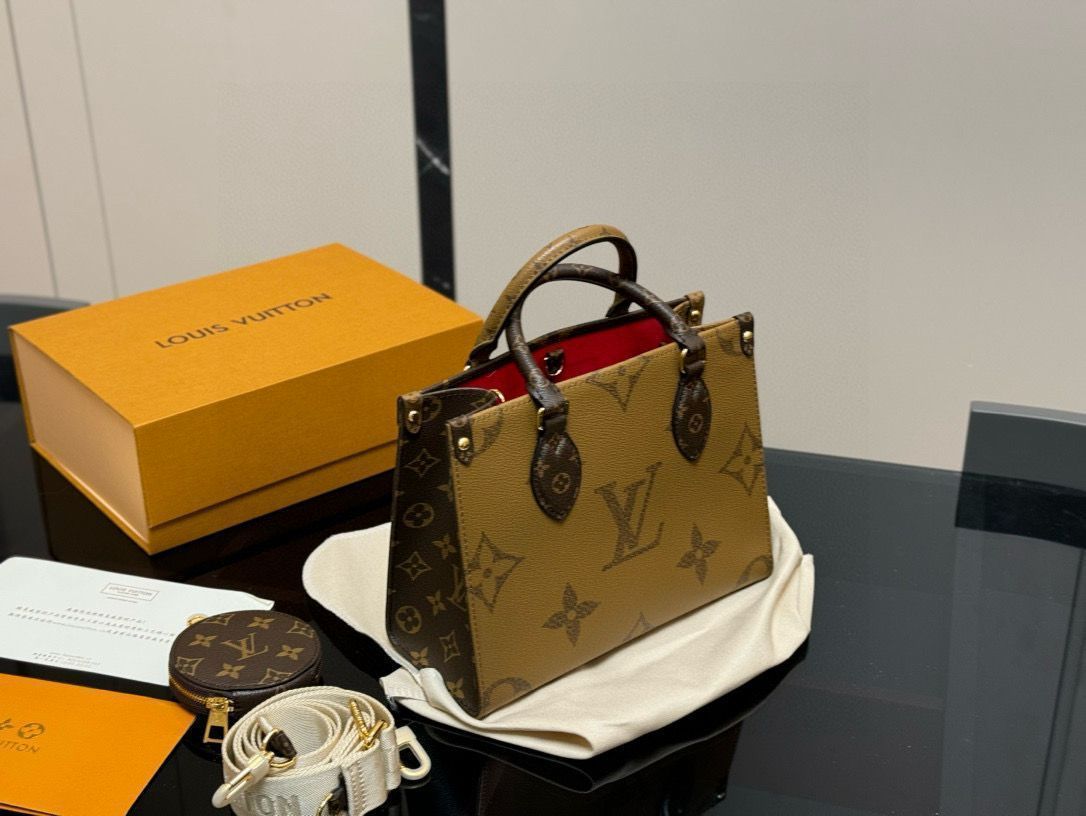 【今日特価】LV Onthego ジャングルショッピングバッグ（26.20cm）?隠し背ベルト付きの多機能トートバッグ?-MM輸入1