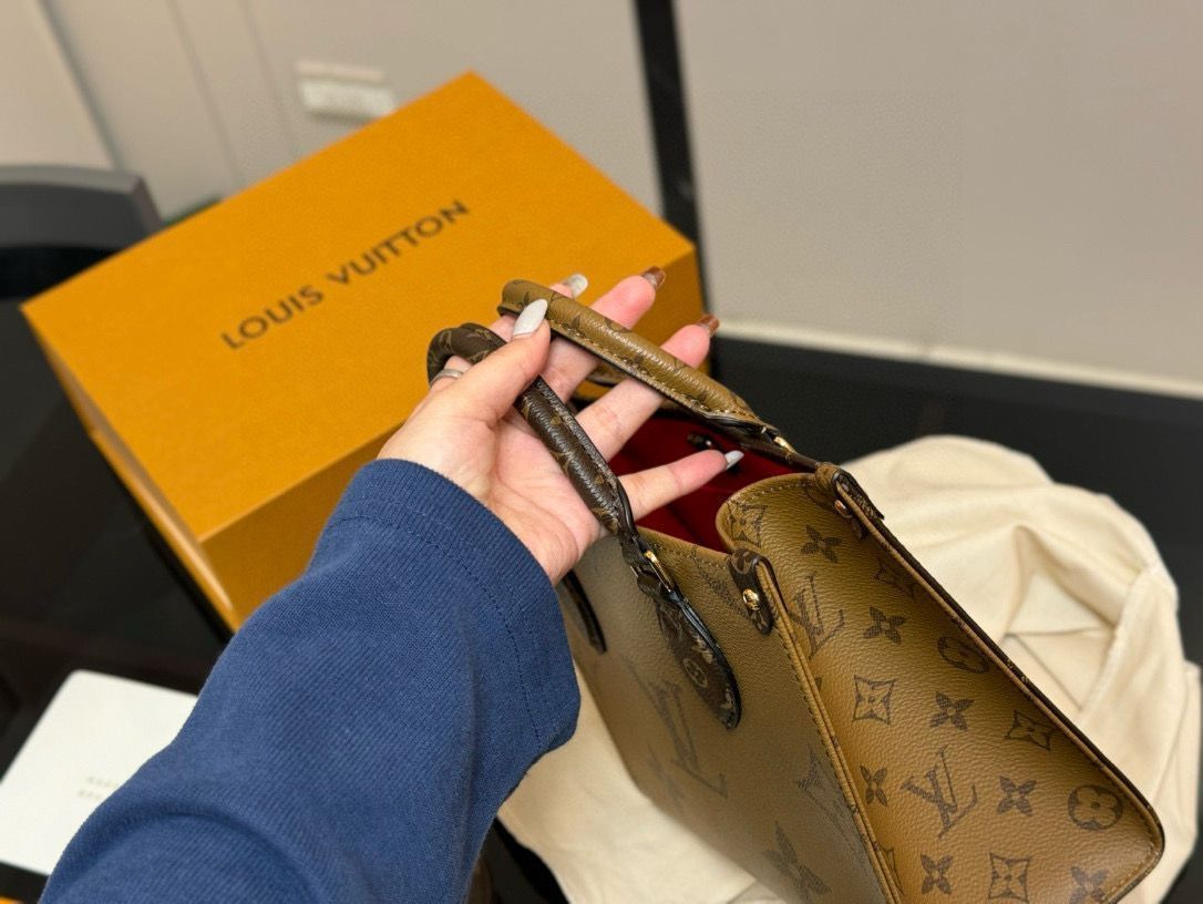 【今日特価】LV Onthego ジャングルショッピングバッグ（26.20cm）?隠し背ベルト付きの多機能トートバッグ?-MM輸入1