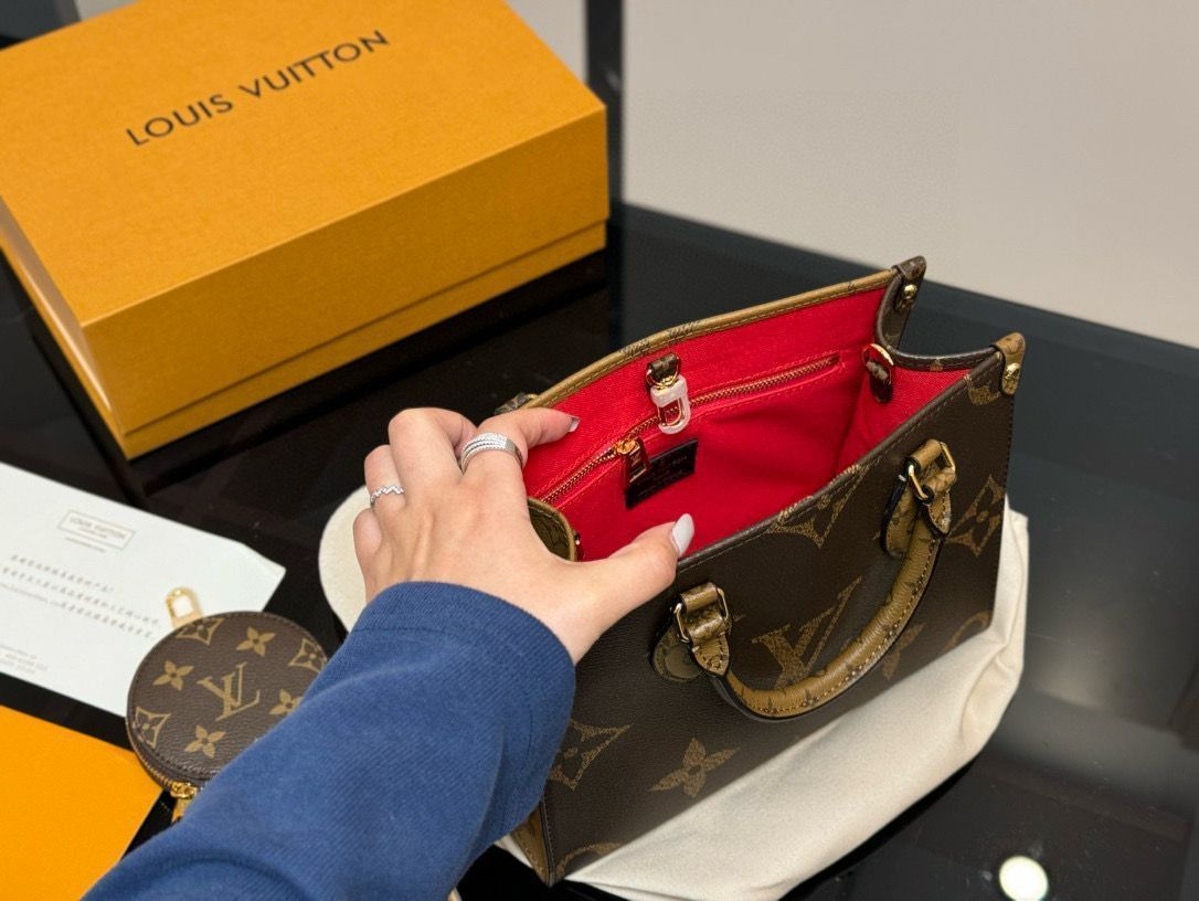 【今日特価】LV Onthego ジャングルショッピングバッグ（26.20cm）?隠し背ベルト付きの多機能トートバッグ?-MM輸入1