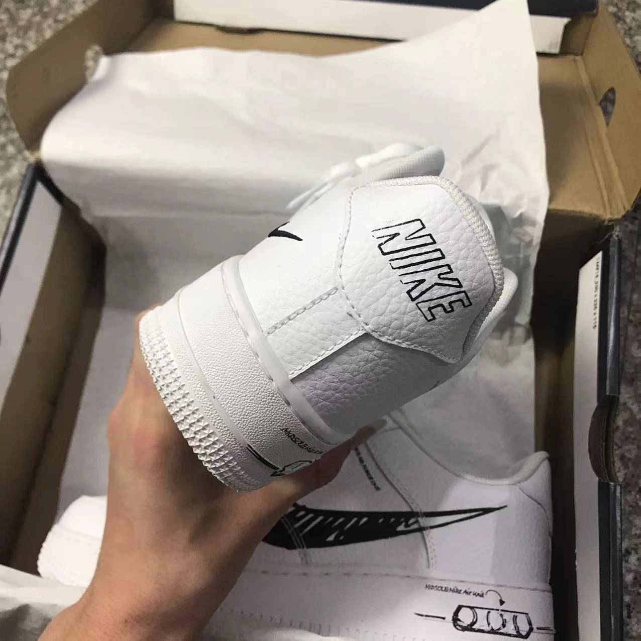 NIKE ナイキ スニーカー ナイキ AIR FORCE 1 LOW SKETCH - WHITEエア フォース ワン スケッチ ホワイトメンズ スニーー WHITE/BLACK-WHITEメンズ レディース
