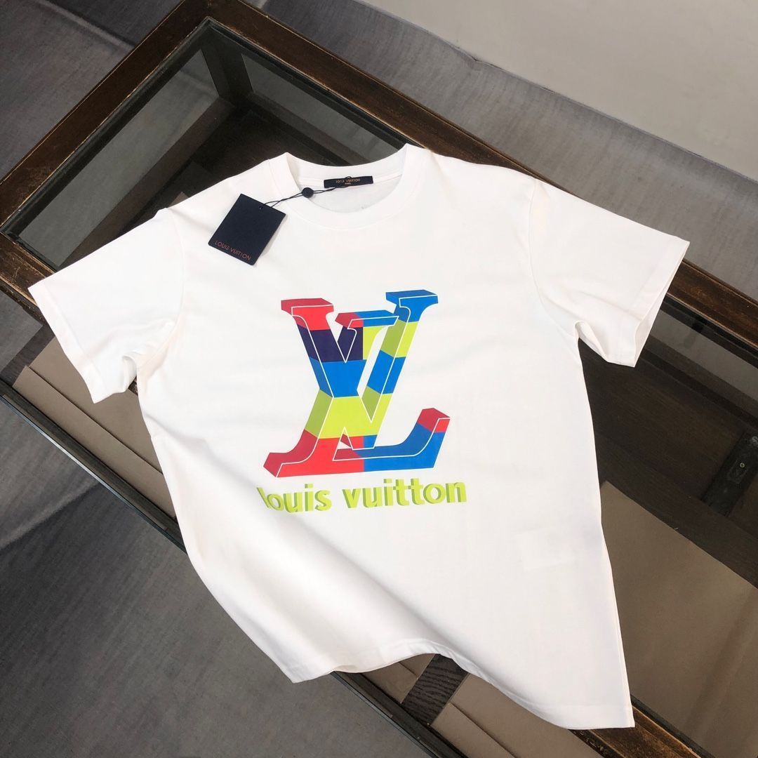 【本日限定特価】Louis Vuitton クルーネックTシャツ - 高品質コットンで快適な着心地 [本日特価|新品未使用品]