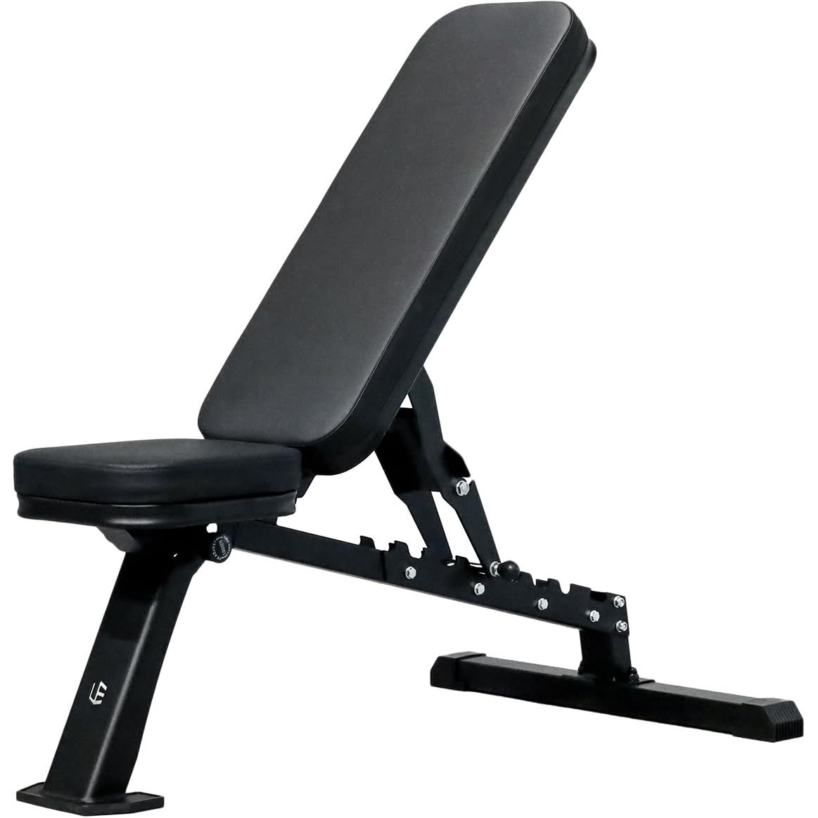 [リーディングエッジ] トレーニングベンチ マルチポジション コンパクト 折り畳み式 耐荷重300kg 角度調整機能 フラットベンチ インクラインベンチ デクラインベンチ LE-B80C