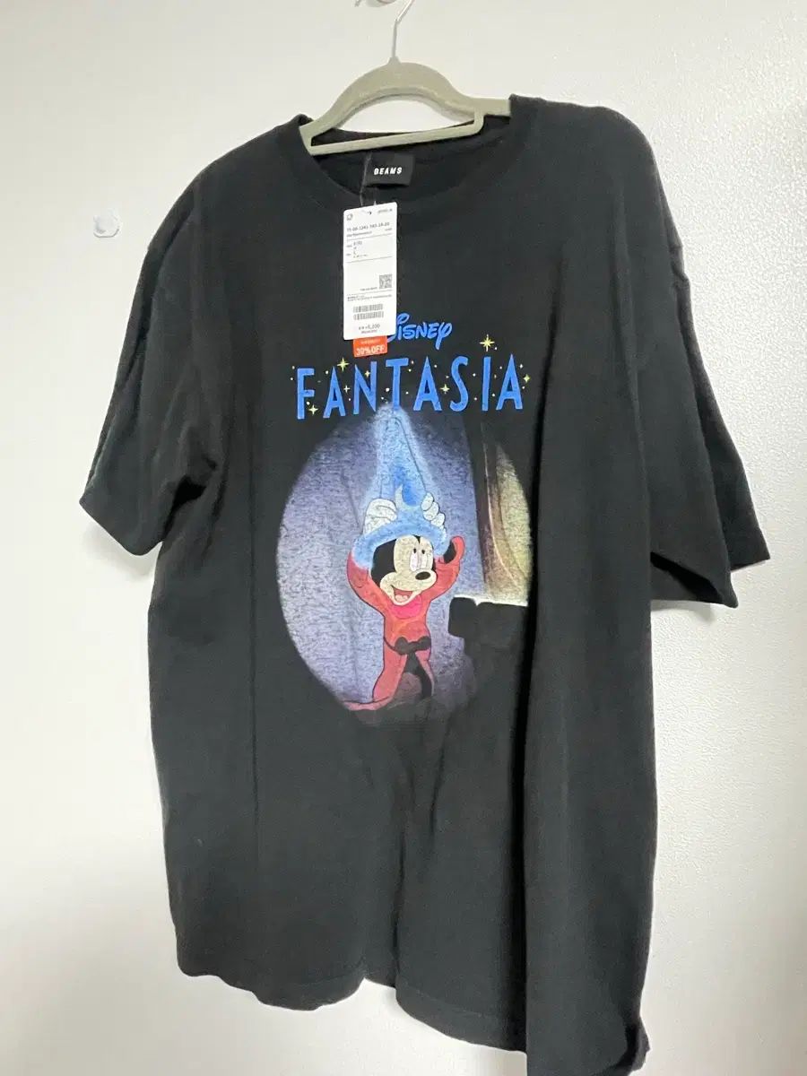 L) 新品 ビームス ディズニー ファンタジア Tシャツ ブラック