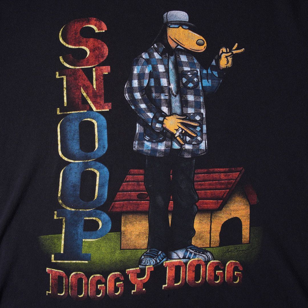 スヌープドッグ Snoop Dogg Tシャツ XL ブラック ラップT バンT ヒップ