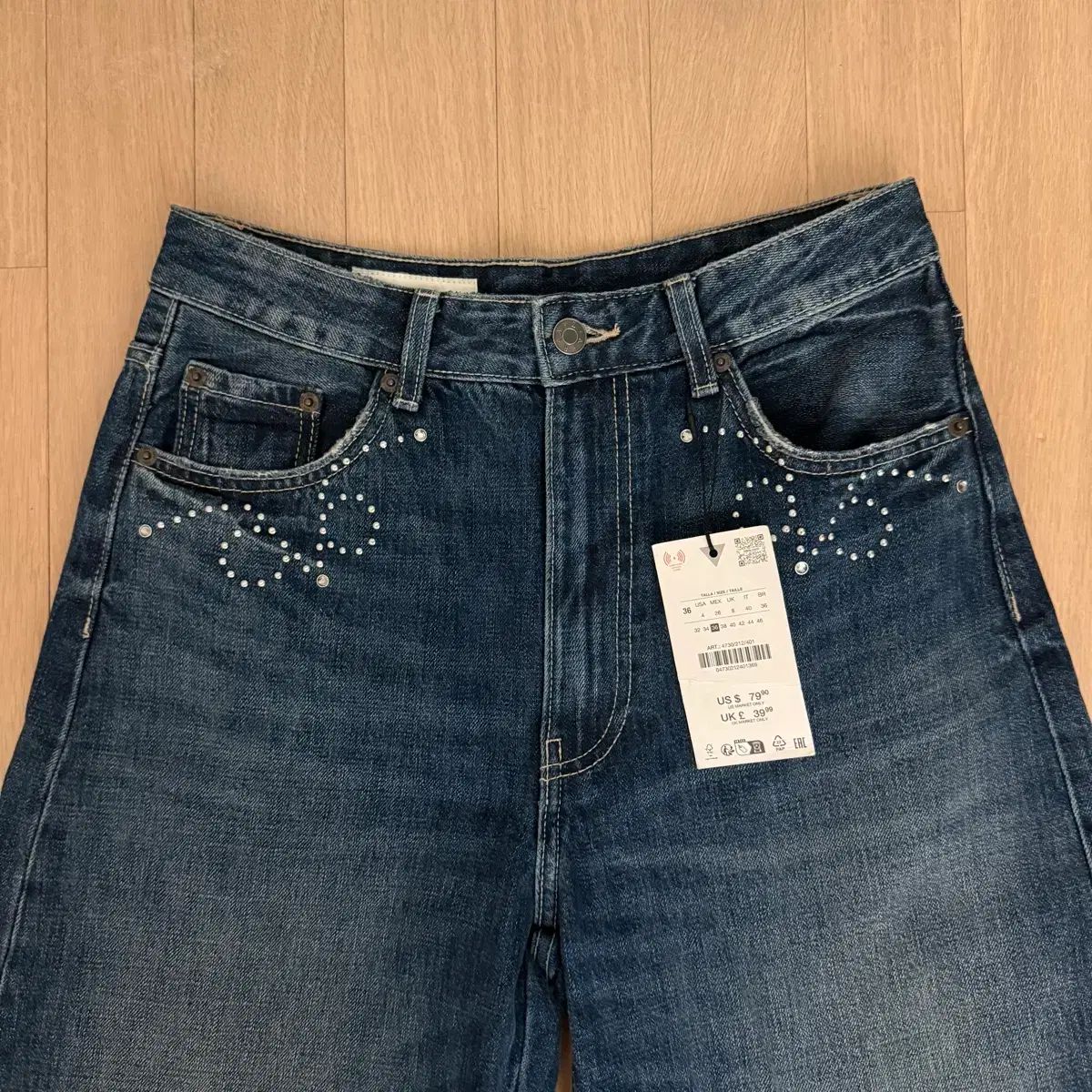 新品) ZARA ザラ ズボン デニム 36 出品