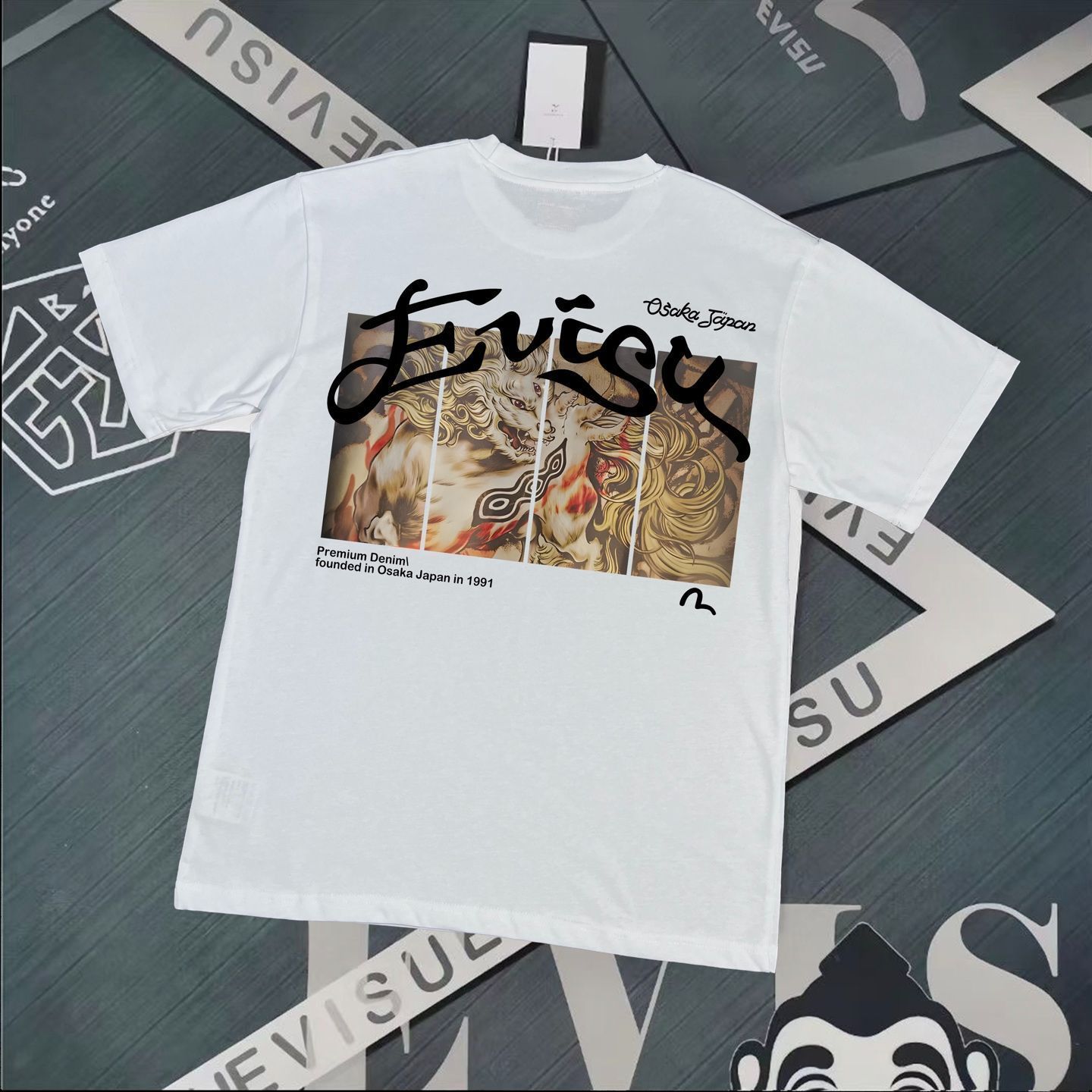 【今日特価】Evisu 2025 ニュープリント T シャツ