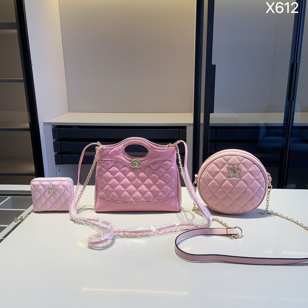【今日特価】Chanel X613 3点セット, 31バッグ＆ラウンドバッグ＆ウォレット, ホワイト, 超お得なセット！ [本日特価|新品未使用品]-MM輸入