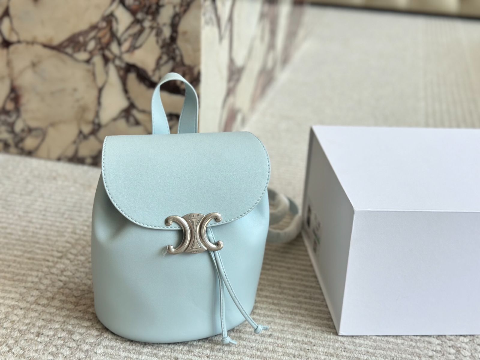 今日特価】Celine Monogram Double Shoulder Bag - セリーヌ
