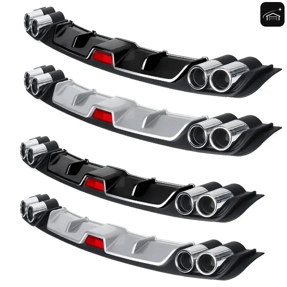 汎用 118-128cm リアバンパーリップスポイラー - ABS樹脂製フューディザー、VW、BMW、メルセデス、アウディ、フォードに対応するカスタムパ