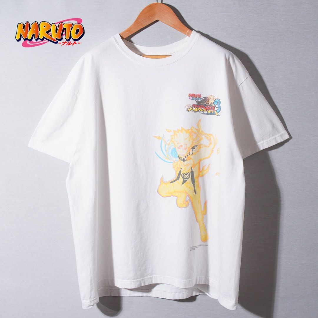 00s ヨーロッパ企画 ナルト NARUTO Tシャツ XL ホワイト 2013年製