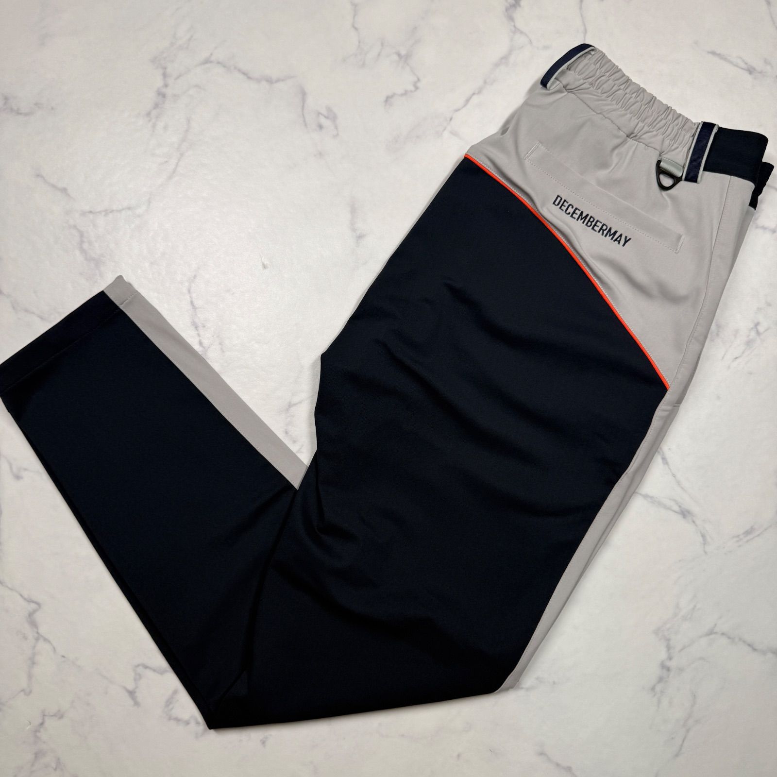 美品 DECEMBERMAY ディセンバーメイ パンツ M グレー ブラック ゴルフ