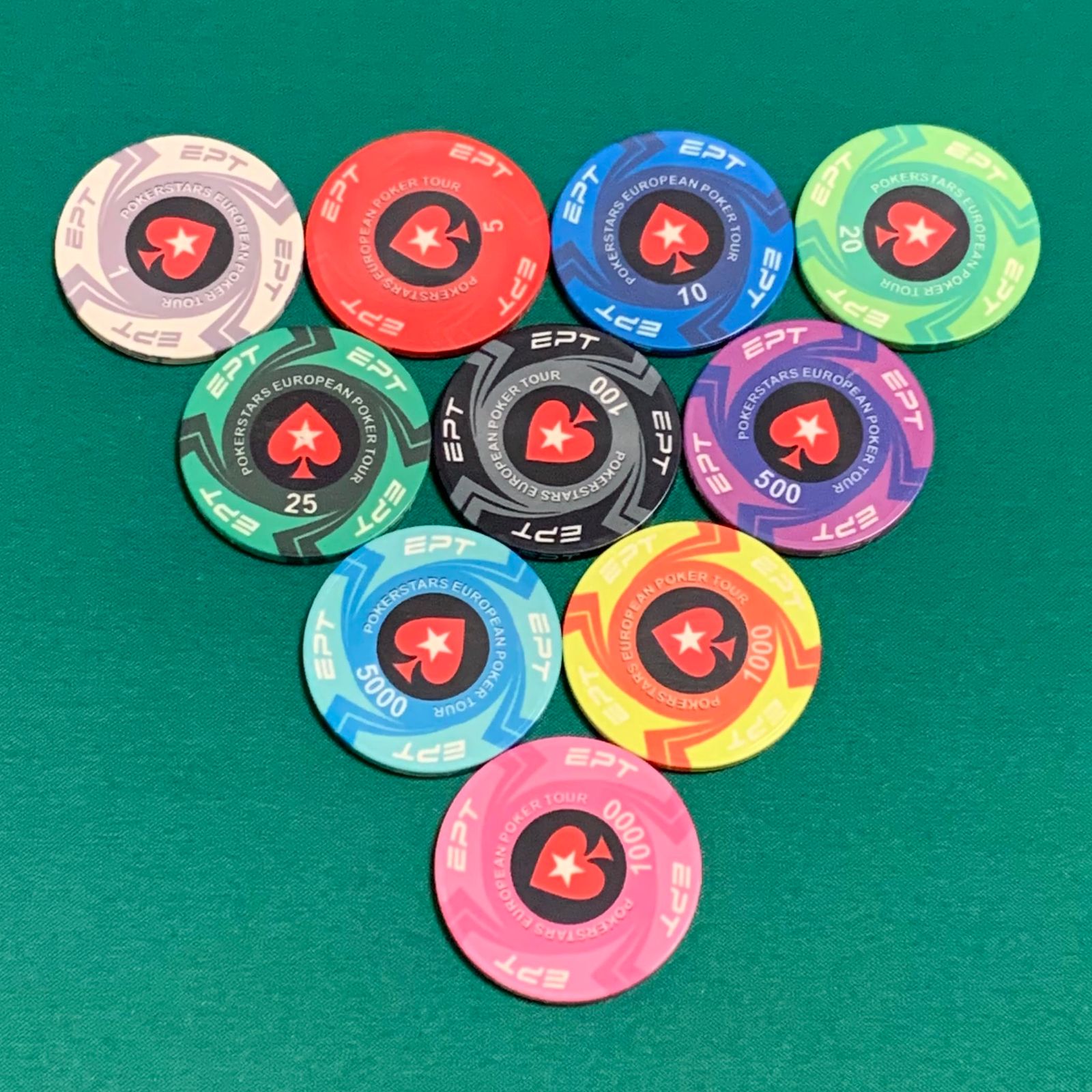 RedAces EPT ポーカーチップ カジノチップ 麻雀 トランプ ゴルフ