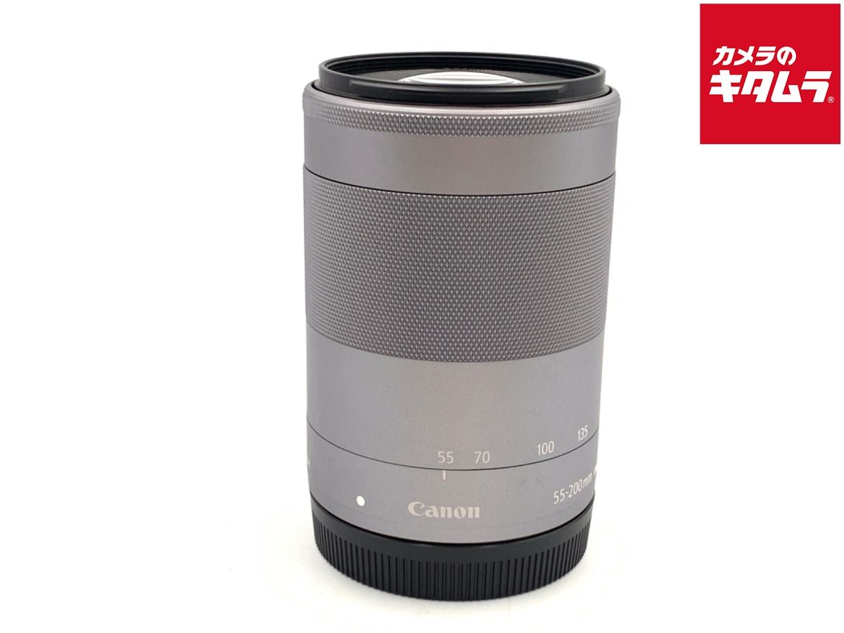 【中古】 【並品】 キヤノン EF-M55-200mm F4.5-6.3 IS STM シルバー