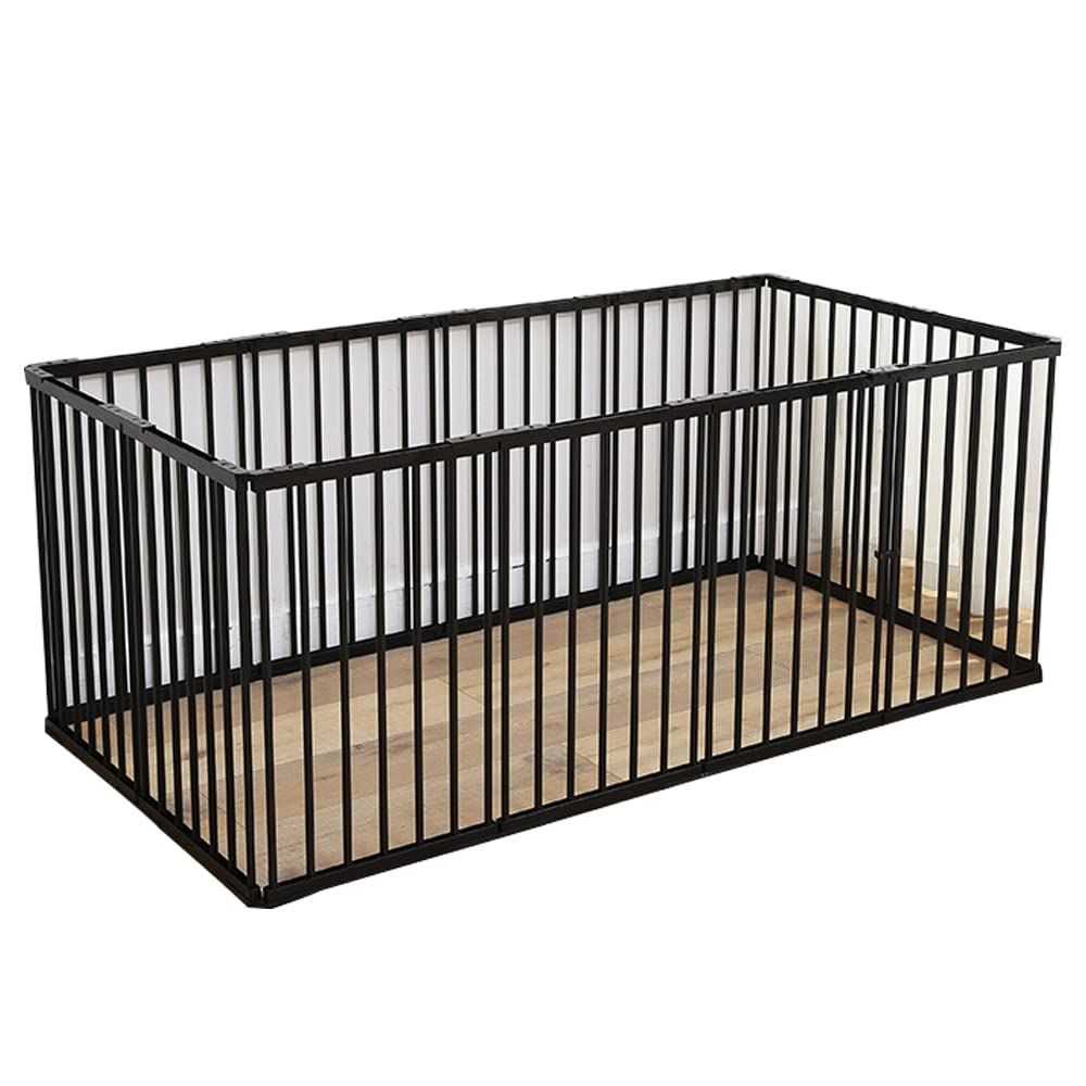 Zoifada ペットサークル 中型犬 大型 門構え 折りたたみ メッシュ ケージ ゲージ ペット用 猫 犬 小動物 屋外 室内用【173x89x70cm】