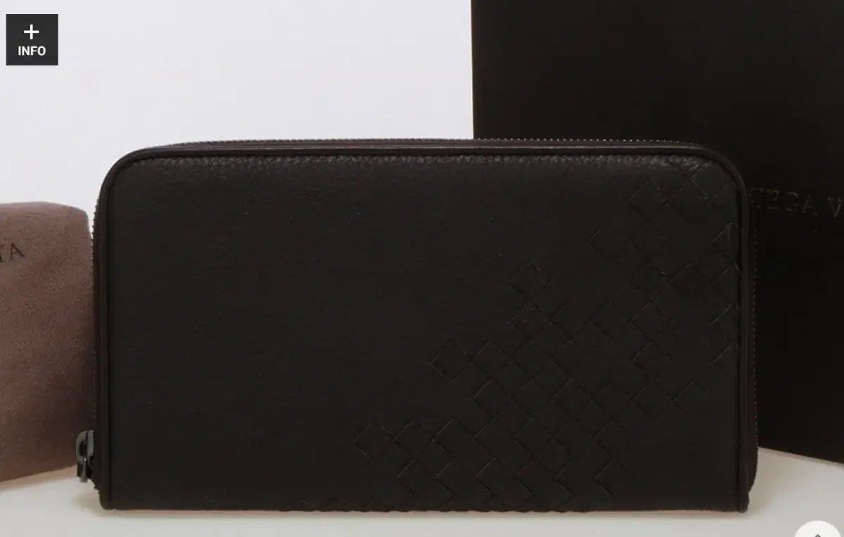新品 正規品) BOTTEGA VENETA ボッテガ・ヴェネタ ジッパー長財布 DARK BROWN