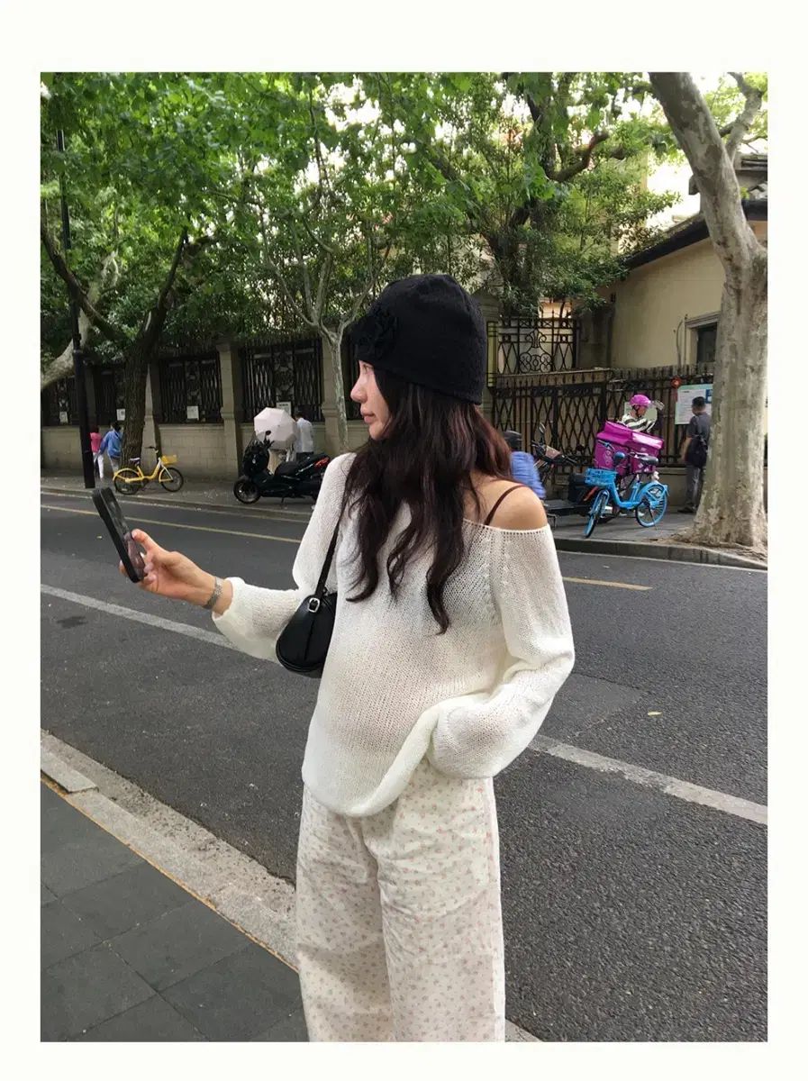バイムード フラワーパンツ