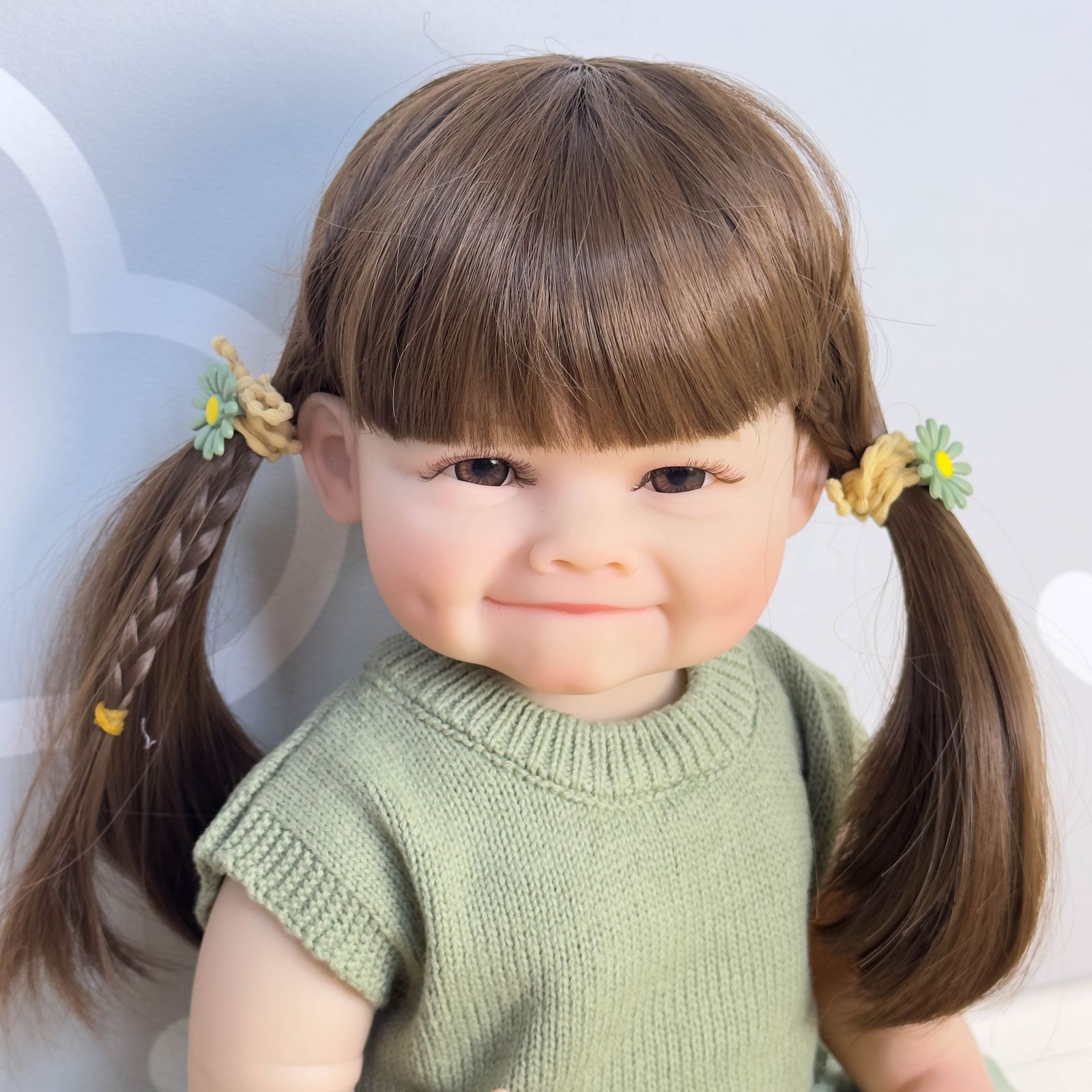 リアルな質感】リボーンドール 笑顔のキュートな女の子レイヤ フル
