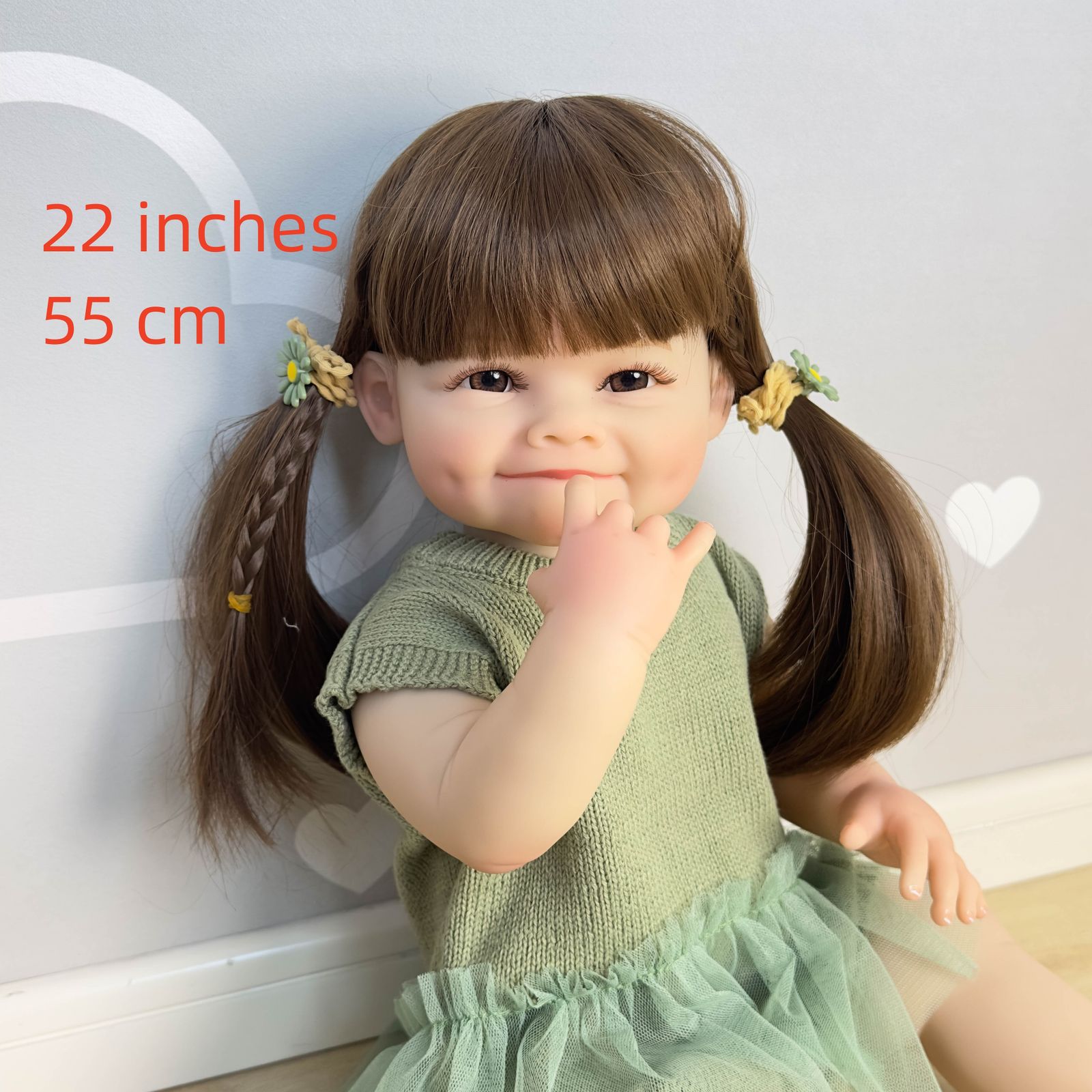 リアルな質感】リボーンドール 笑顔のキュートな女の子レイヤ フル