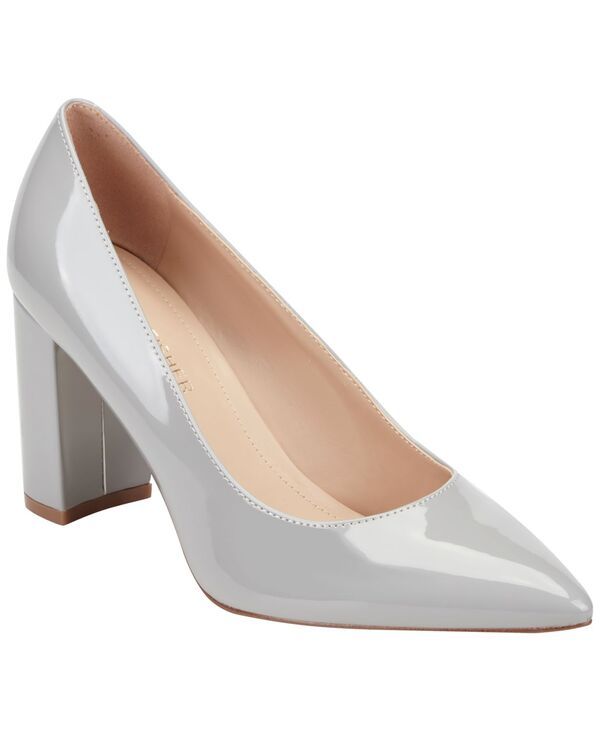 マークフィッシャー レディース シューズ パンプス ヒール Marc Fisher Womens Viviene High Block Heel Pumps Light Grey Patent グレー