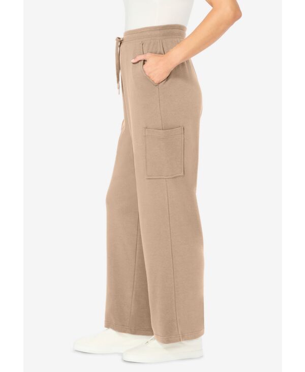 ウーマン ウィズイン レディース ボトムス カジュアルパンツ カーゴパンツ プラスサイズ ニット Woman Within Plus Size Knit Cargo Pant New khaki カー