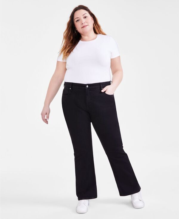 スタイルアンドコー レディース ボトムス デニムパンツ ブーツカット ブーツ ジーンズ Style Co Womens MidRise Curvy Bootcut Jeans Regular Shor