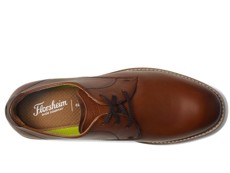 フローシャイム メンズ シューズ オックスフォード Florsheim Vibe Plain Toe Oxford Cognac