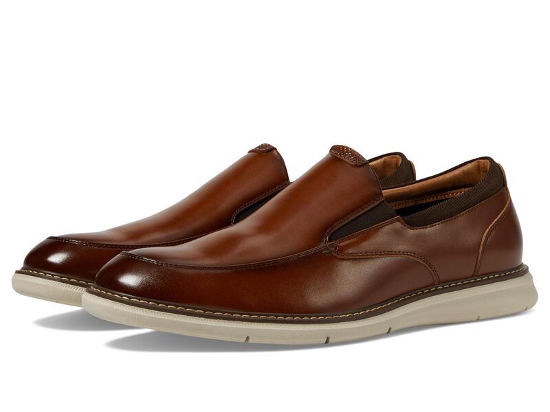 ノンブッシュ メンズ シューズ スリッポン・ローファー Nunn Bush Chase Moccasin Toe SlipOn Lightweight Contemporary Loafer Cogn