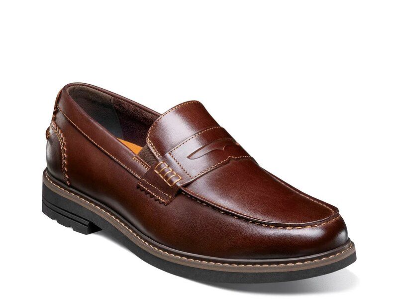 ノンブッシュ メンズ シューズ スリッポン・ローファー Nunn Bush Odin II Penny Loafer Red レッド