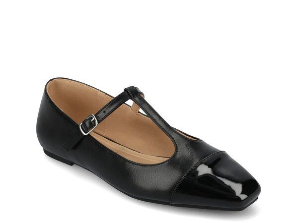 ジャーニー レディース シューズ パンプス Journee Theah Mary Jane Flat Black ブラック