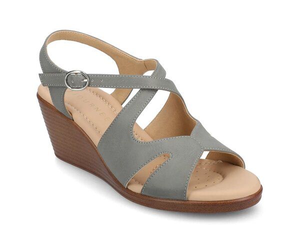 ジャーニー レディース シューズ サンダル Journee Kedzieii Wedge Sandal Grey グレー