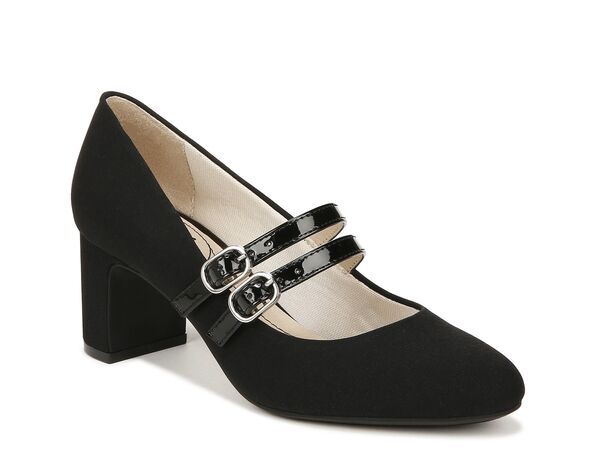 ライフストライド レディース シューズ パンプス LifeStride True Mary Jane Pump Black Synthetic Suede ブラック