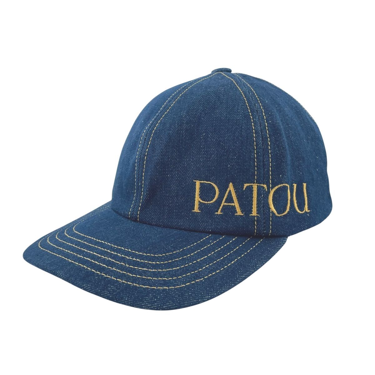 【中古】PATOU パトゥ コットンキャップ ネイビー ユニセックス 帽子 26019389 RD