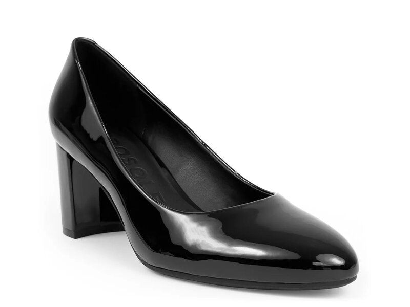 エアロソールズ レディース シューズ パンプス Aerosoles Betsy Pump Black Patent Synthetic ブラック