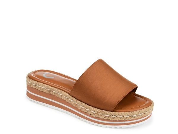 ジュルネ コレクション レディース シューズ サンダル Journee Collection Rosey Slide Sandal Light Brown ブラウン