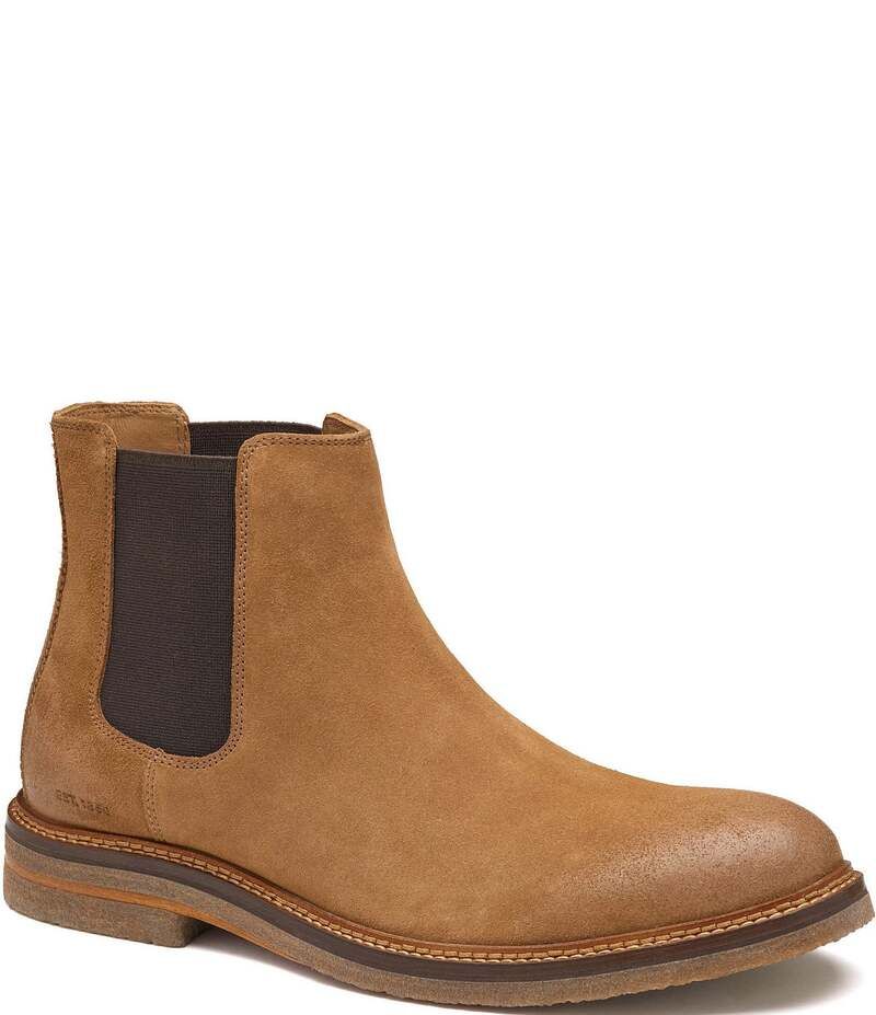 ジョンストンアンドマーフィー メンズ シューズ ブーツ・レインブーツ チェルシーブーツ スエード チェルシー ブーツ Johnston Murphy Mens Calder Suede Chelsea