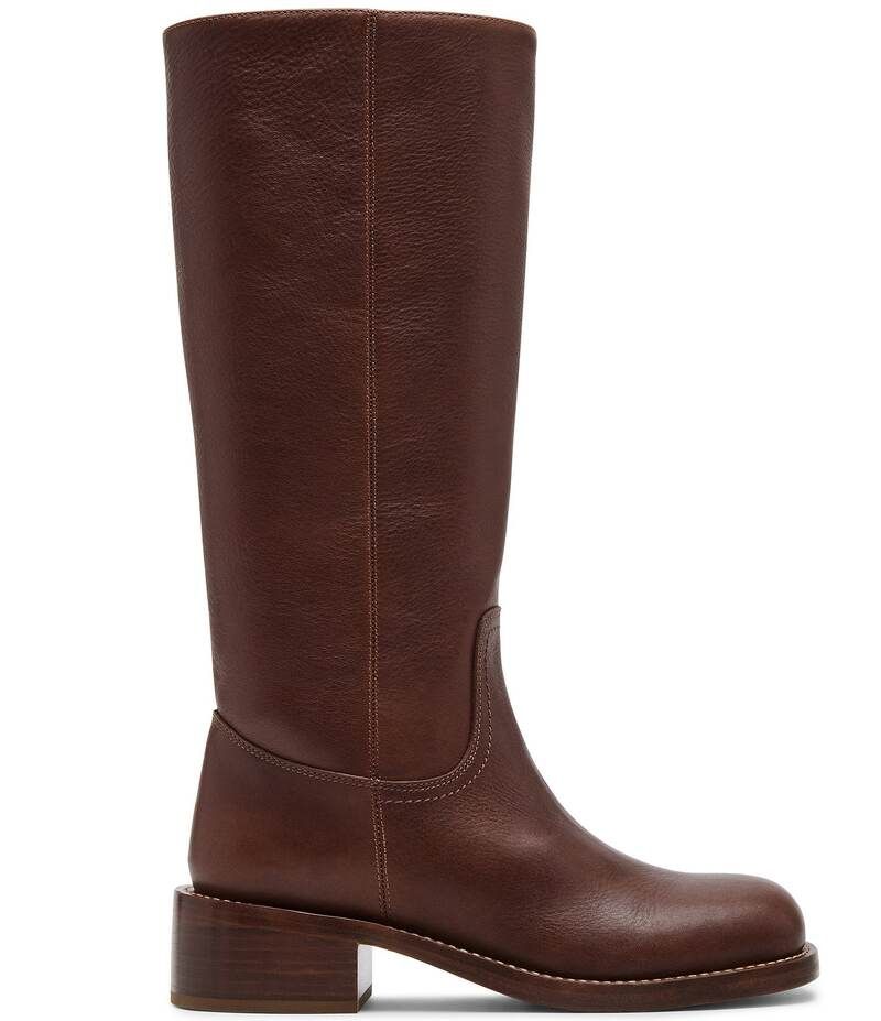 スティーブ マデン レディース シューズ ブーツ・レインブーツ トール ブーツ レザー ヒール Steve Madden Riggs Leather Block Heel Tall Boots Rus